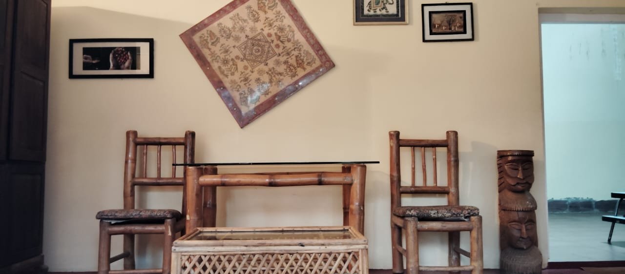 Common living room at Coorg Inn Stay, perfect for families, couples, and groups.